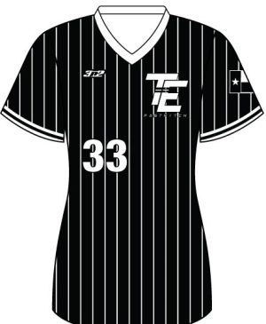 BLACK PINSTRIPE JERSEY